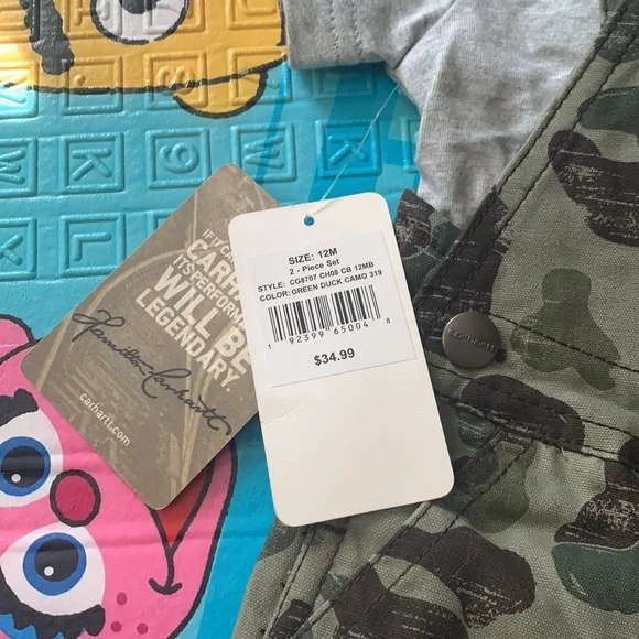 Carhartt Matching Short Overalls Set - Picture 2 of 5